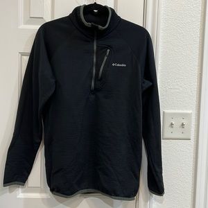 Columbia Men’s 1/4 Zip Thermal Fleece Pullover Black Size Small